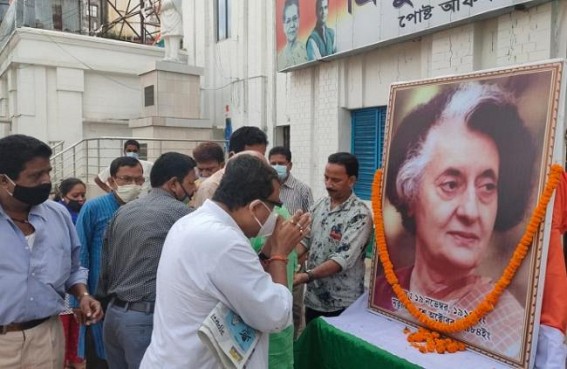 Congress pays tribute to former PM Indira Gandhi on ADC foundation day Congress pays tribute to former PM Indira Gandhi on ADC foundation day